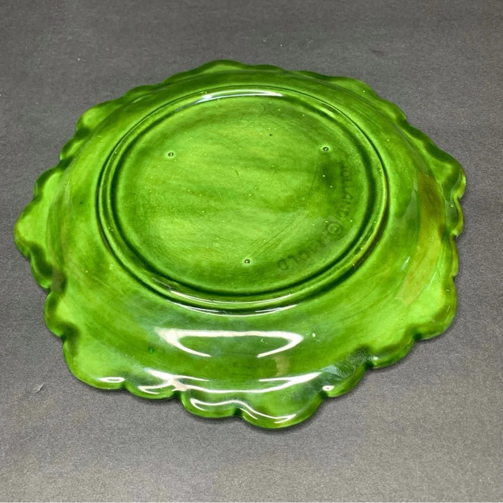 Vintage Holland Mold Ceramic Cabbage Plate Dish